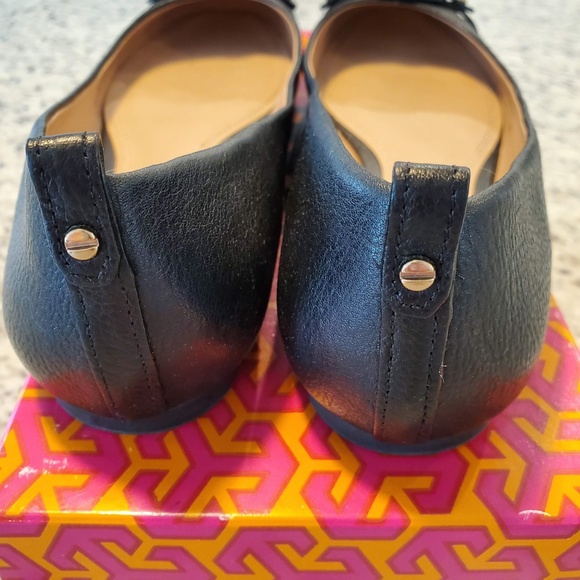 Tory Burch Mini Miller Flat - Black - Size 8 - Picture 4 of 8